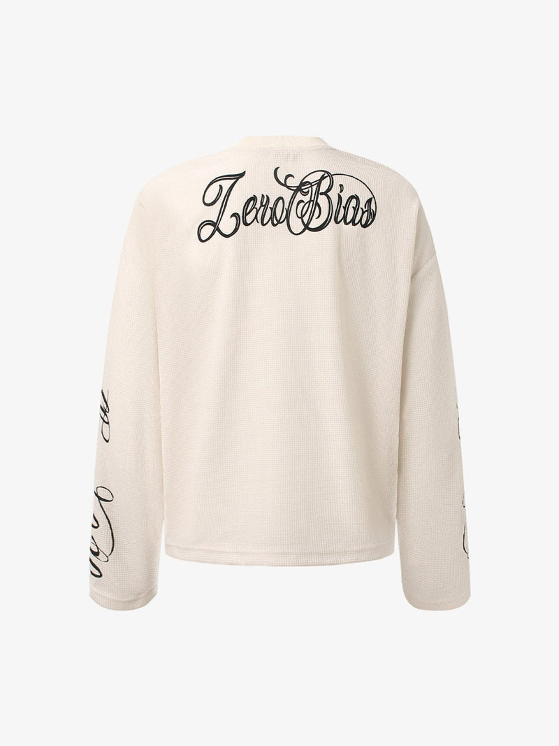 Men's Retro Long-Sleeve T-Shirt "Letter"