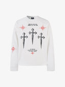 Long-Sleeved T-Shirt "Letter Cross"