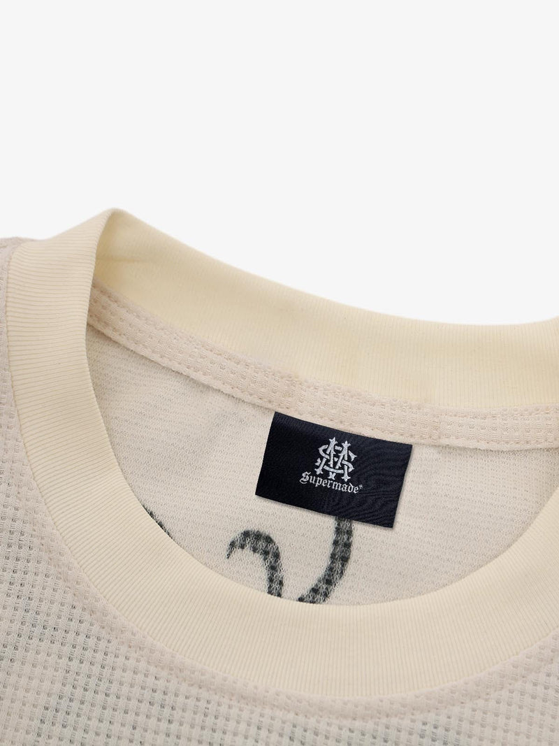 Men's Retro Long-Sleeve T-Shirt "Letter"