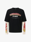 Long-Sleeved T-Shirt "Gradient Letters"