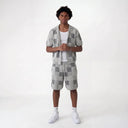 Checkered Knit Set