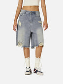 "Rhinestone" Denim Shorts