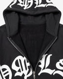"Typographik" Zip-Up Hoodie