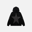"Star Graphic" Zip-Up Sweatshirt