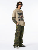 "Distressed Camo" Long Sleeve T-Shirt