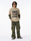 "Distressed Camo" Long Sleeve T-Shirt