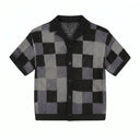 Checkered Knit Set