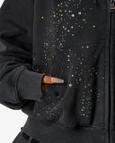 "Rhinestone" Zip-Up Sweatshirt