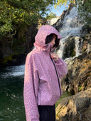 Water Reactive Cheetah Rain Jacket