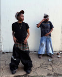 Double Waist Baggy Jeans