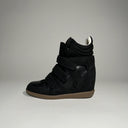 High-Top Wedge Sneakers