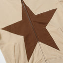 "Star Graphic" Zip-Up Sweatshirt