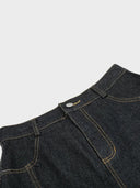 "Lines" Denim Shorts