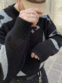 "Circle Star" Knit Sweater