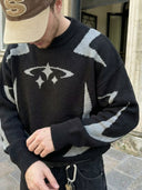 "Circle Star" Knit Sweater