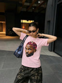 "Crazy Frank Baby Tee" T-Shirt