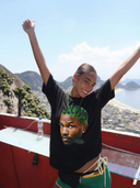 "Crazy Frank Baby Tee" T-Shirt