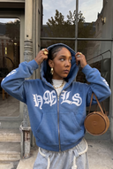 "Typographik" Zip-Up Hoodie