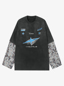 T-Shirt Manches Longues "Washed Racing"